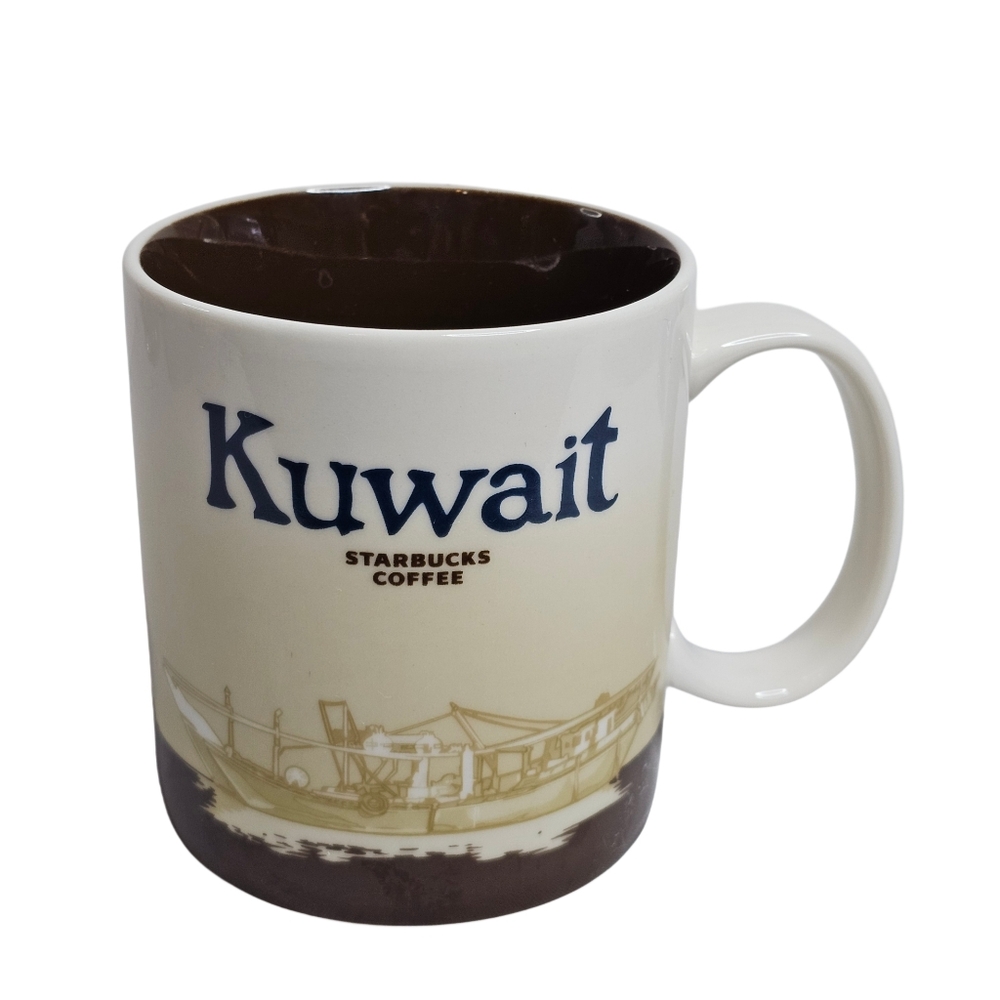 Starbucks Global Icon Series Kuwait Mug Coffee Cup 16oz Arabian Gulf Edition New